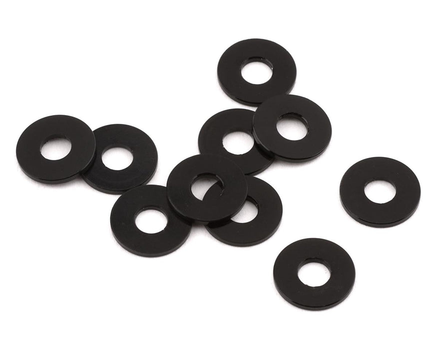 Cales de précision en aluminium 1UP Racing 3x8 mm (noires) (10) (0,75 mm)