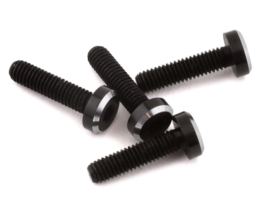 1UP Racing 3x12mm UltraLite Aluminum Perfect Center Screws (Black/Silver)