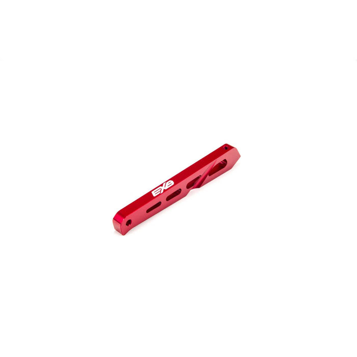 Renfort de châssis central arrière aluminium 87mm rouge