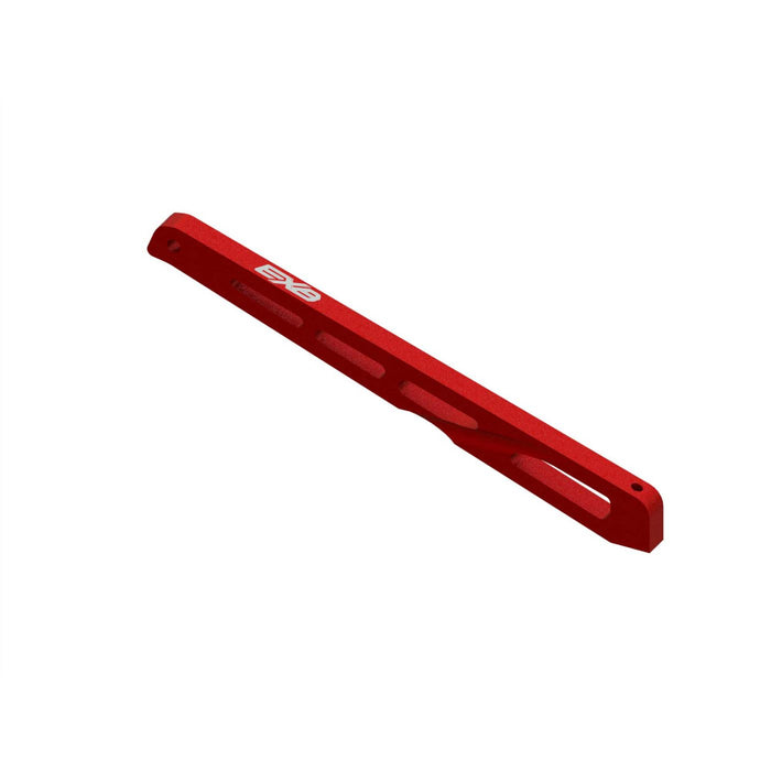 Renfort de châssis central arrière aluminium 140mm rouge