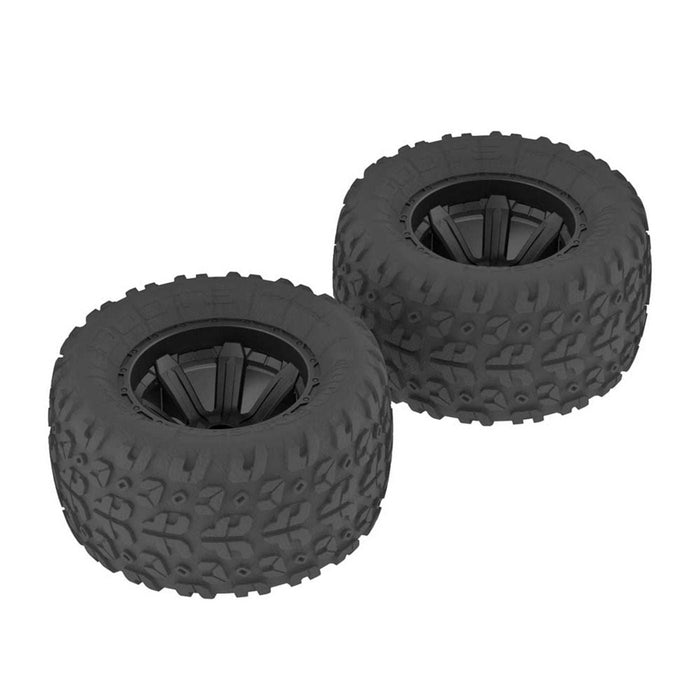 AR550014 Copperhead MT Tire/Wheel Glued Black (2)