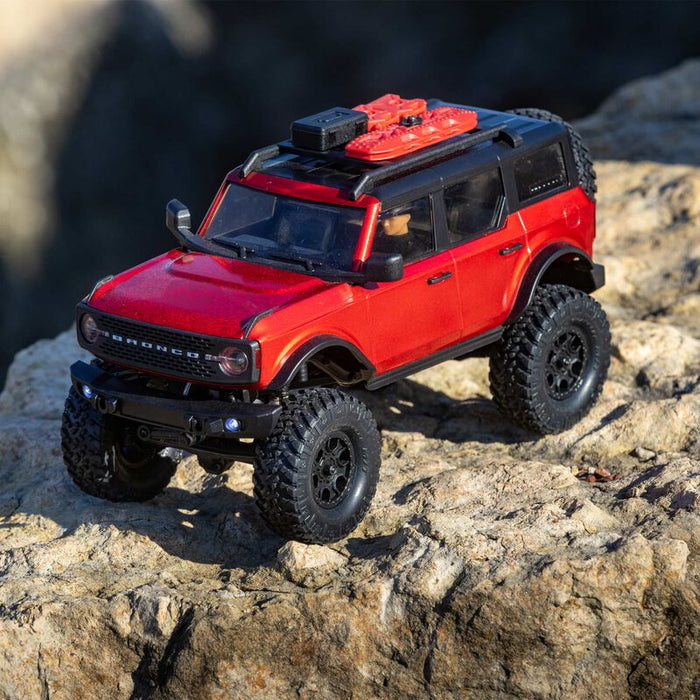 1/24 SCX24 2021 Ford Bronco 4WD Truck RTR, Red