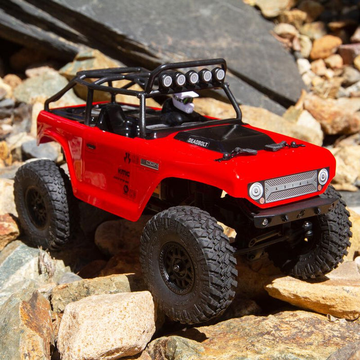 SCX24 Deadbolt 1/24th Scale Elec 4WD - RTR, Red