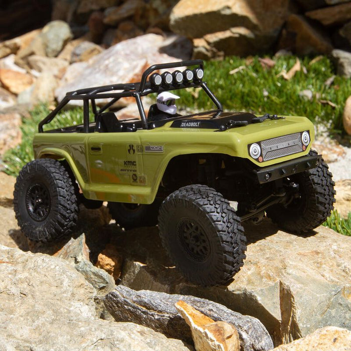 SCX24 Pêne dormant à l'échelle 1/24ème Elec 4WD - RTR, Vert 