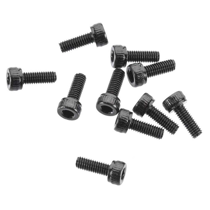 AXA084 Tête Cap M3x8mm Oxyde Noir (10)