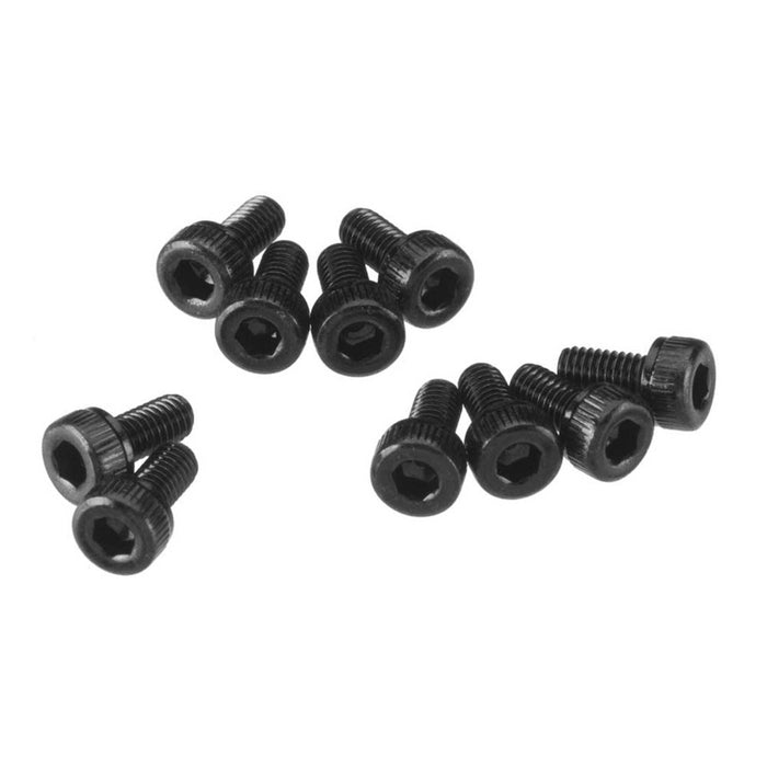 AXA083 Tête de Capuchon M3x6mm Oxyde Noir (10)