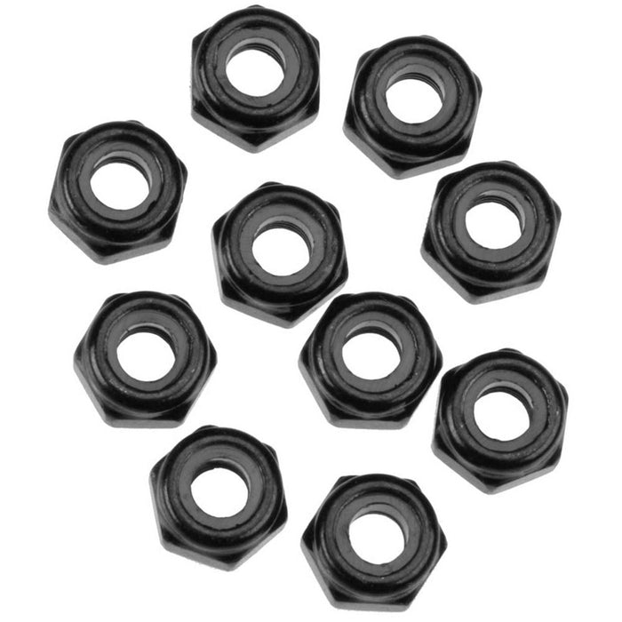 AXA1053 Écrou hexagonal de verrouillage en nylon M3 Noir (10)