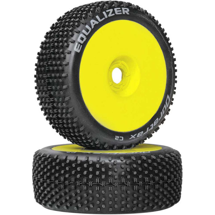 1/8 Equalizer Buggy Tire C2 Mounted Yellow (2)