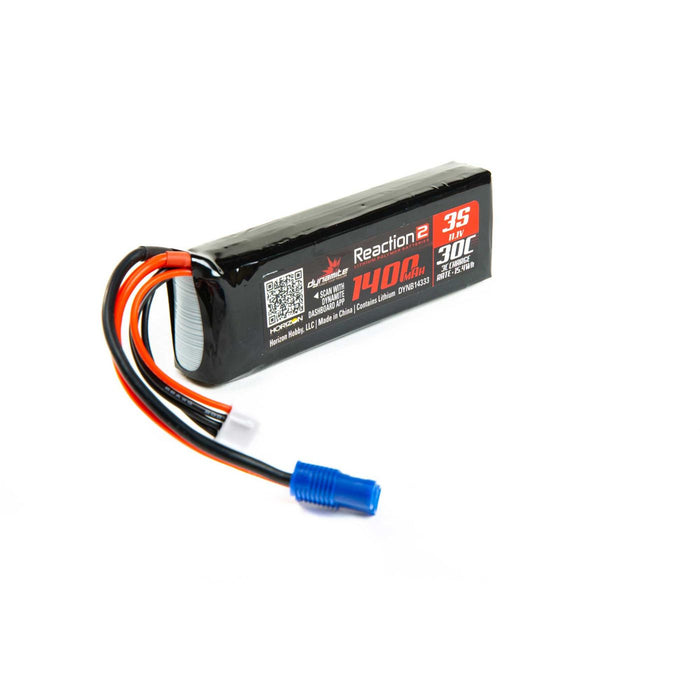 Reaction2 11,1 V 1 400 mAh 3S 30C LiPo, long : EC3 Mini.