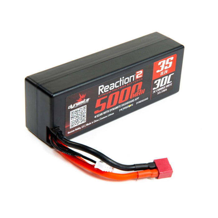 Reaction2 11,1 V 5 000 mAh 3S 30C LiPo, boîtier : Deans