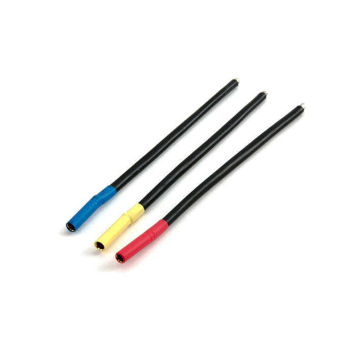 Jeu de câbles moteur BL, BulletConn 4 mm, femelle, Bl/Jaune/Org