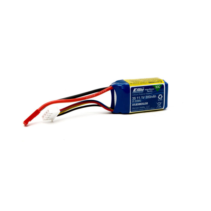 E-flite 300mAh 3S 11,1V 30C LiPo, JST