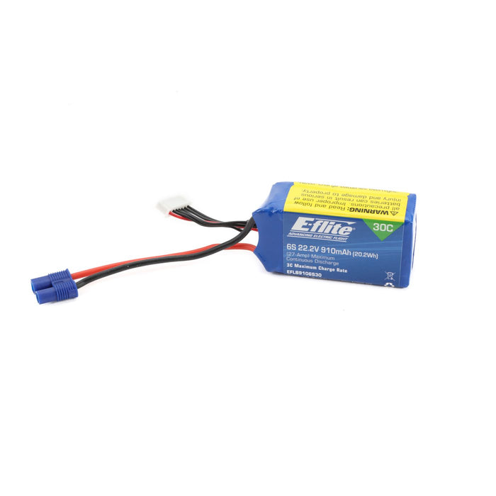 LiPo 22,2 V 910 mAh 6S 30C avec EC3