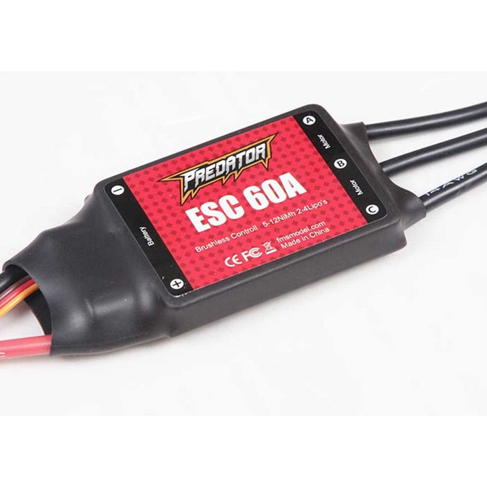 60A ESC: Predator 60A ESC 3A BEC  w/XT60-