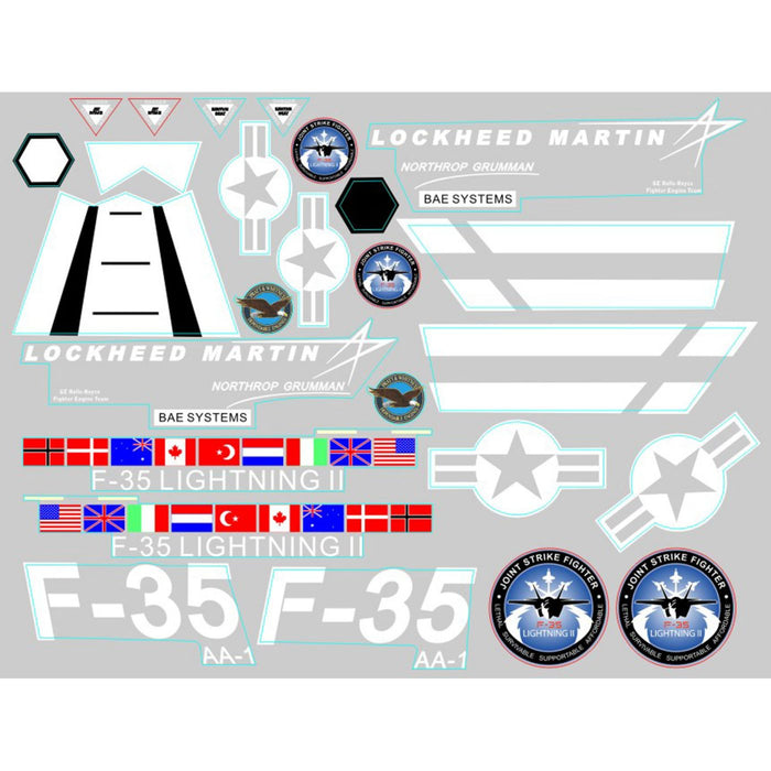 Feuille de décalcomanie : F35 V2-