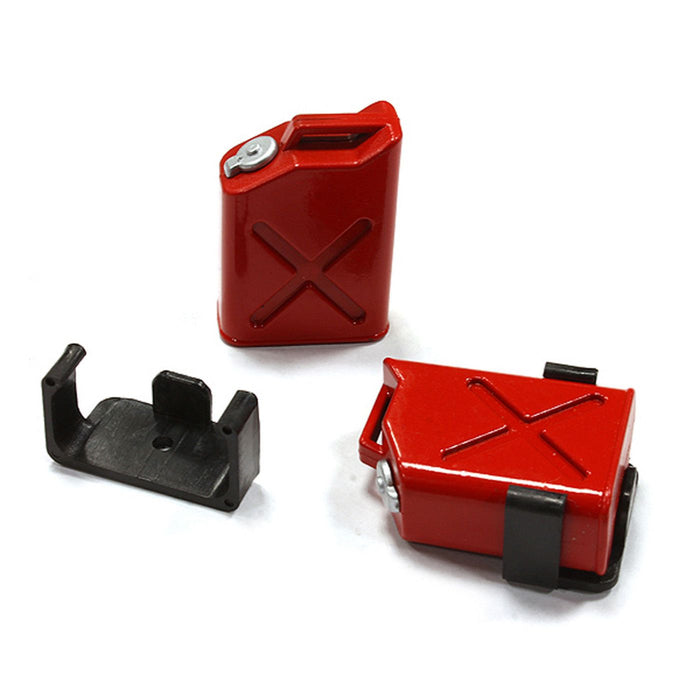 Réservoir de carburant Jerry Can (2), rouge ; Chenille à l'échelle 1/10