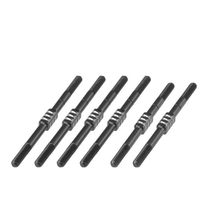 Yokomo YZ-2 CA L3 Fin Titanium turnbuckle BLK 6pc