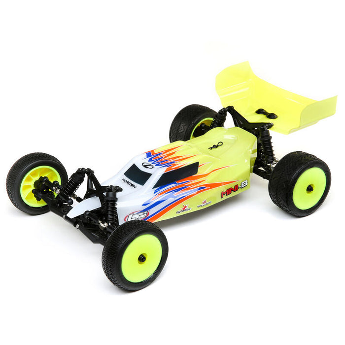 Mini-B, brossé, RTR : buggy 1/16 2WD, jaune/blanc 