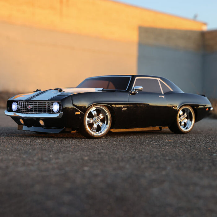 1/10 1969 Chevy Camaro V100 AWD brossé RTR, noir 