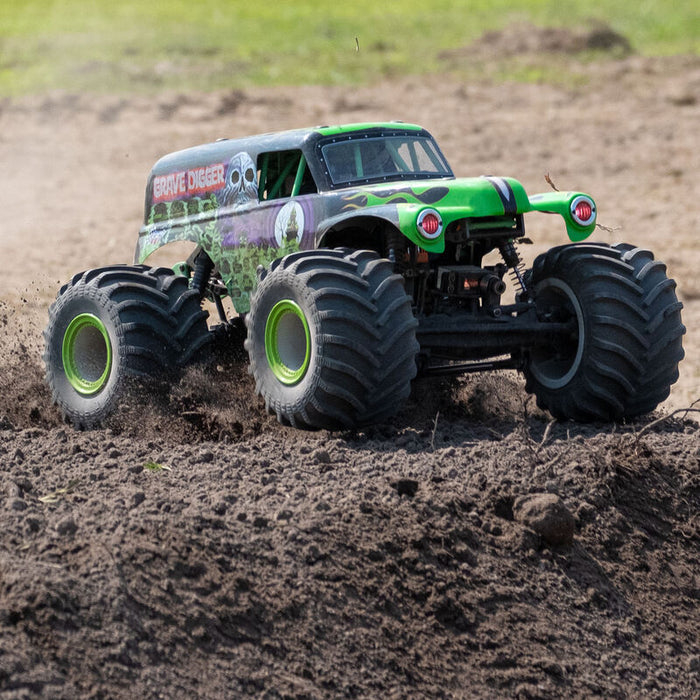 LMT : Monster Truck à essieu solide 4 roues motrices, Grave Digger : RTR 