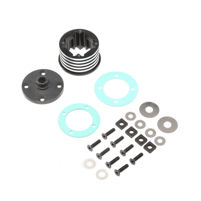 Diff Housing Set, Aluminum (1): DBXL-E