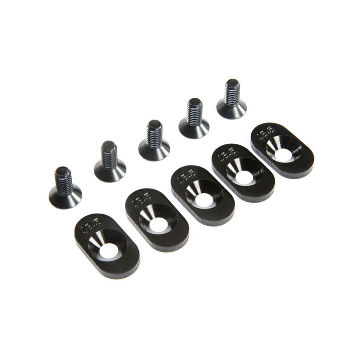 EngineMntInsert&Screws, BLK, 18.5T(5): 5ive-T 2.0