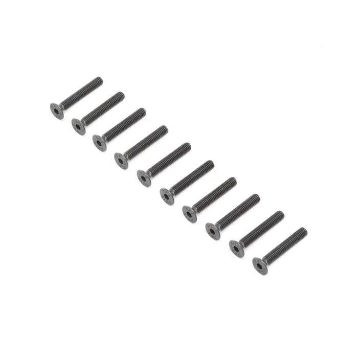 Flat Head Screws, Stl, BO, M4 x 25mm (10)