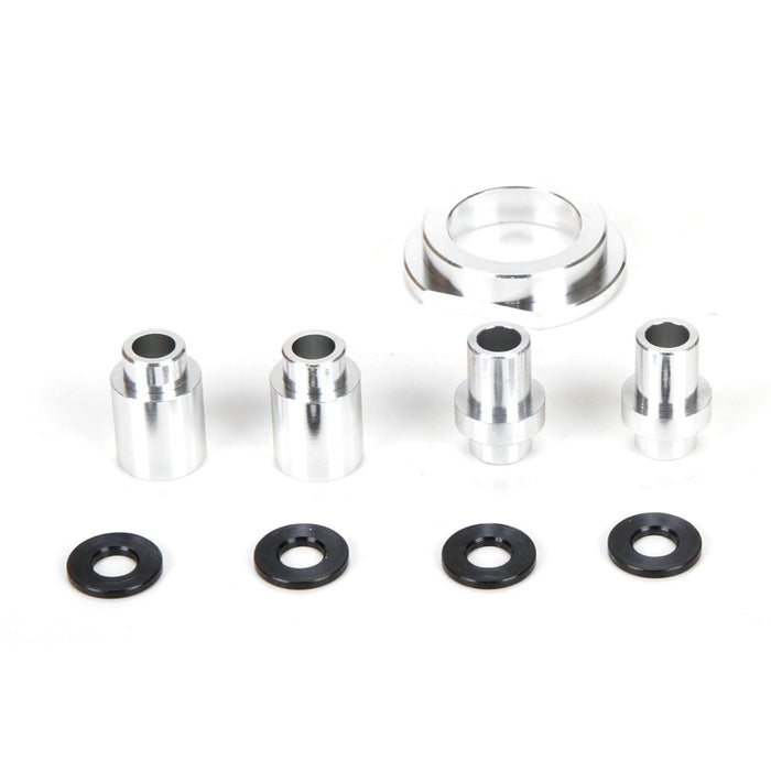 Engine Mount Spacer & Clutch Mount, AL, Slvr: MTXL