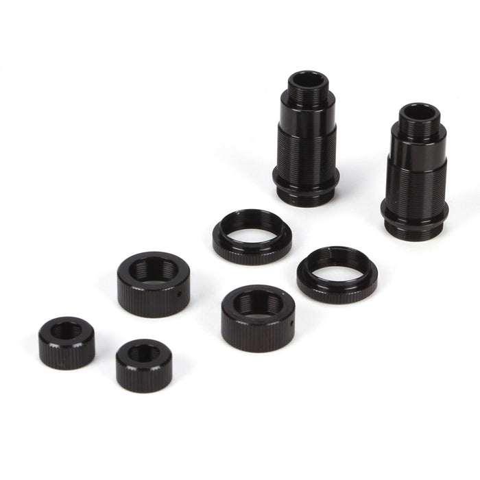 Rear Shock Body Set, Al, Black: Mini 8ight,DB