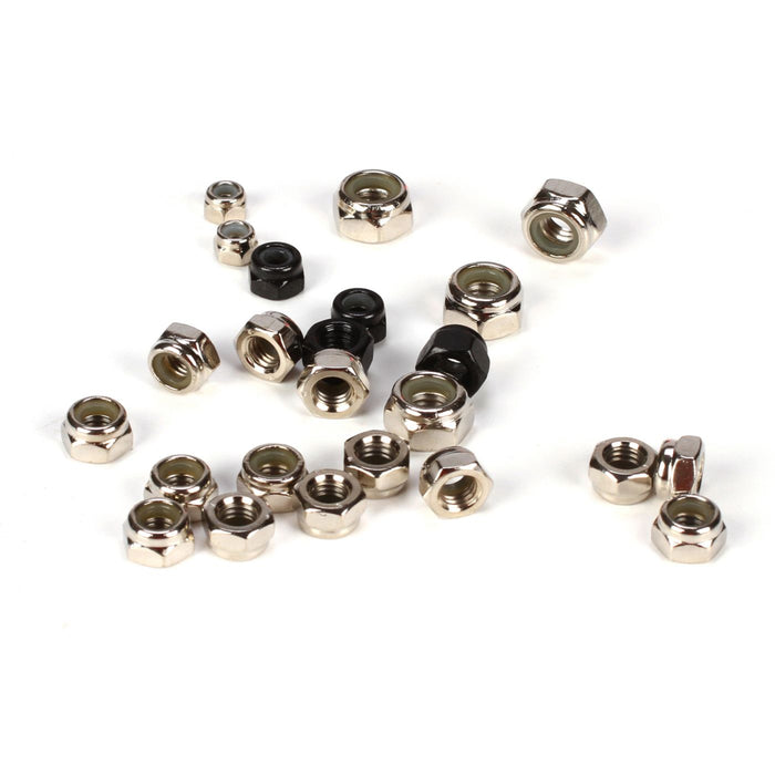 Lock Nut Asst. 3,4,5,6MM (24):5IVE-T, MINI WRC