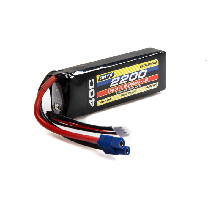 LiPo 2200mAh 3S 11,1V 40C, EC3, LED