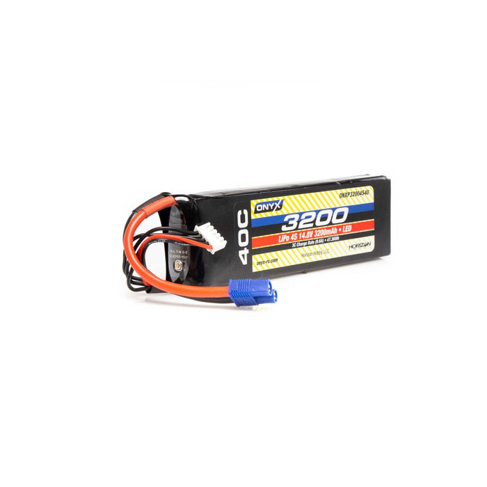 3200mAh 4S 14.8V 40C LiPo, EC3, LED