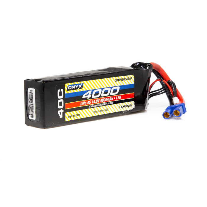 4000mAh 4S 14.8V40C LiPo, EC5, LED