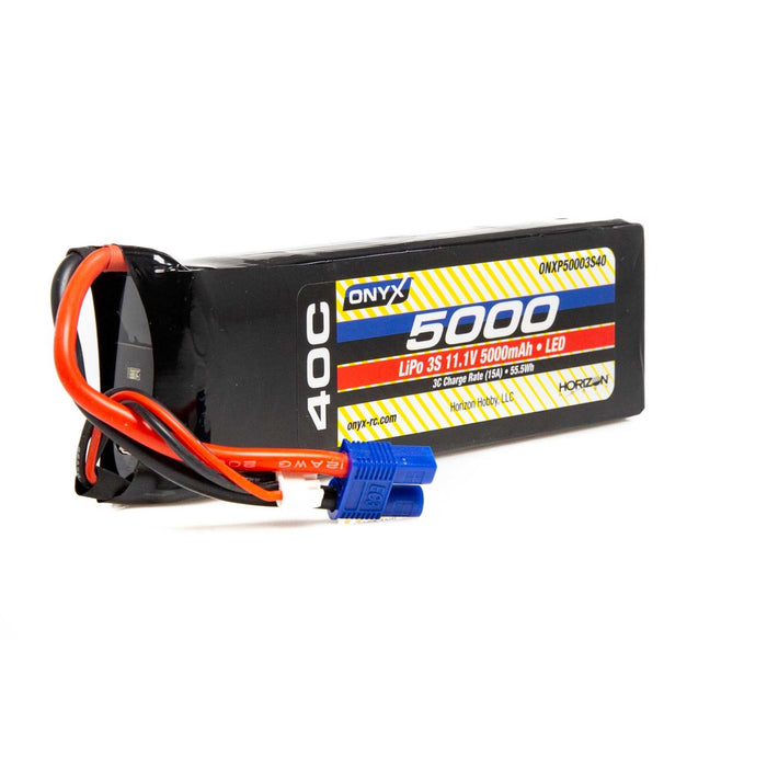 LiPo 5000mAh 3S 11,1V 40C, EC3, LED