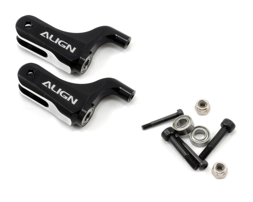 Align 450DFC Ensemble de supports de rotor principal (noir)