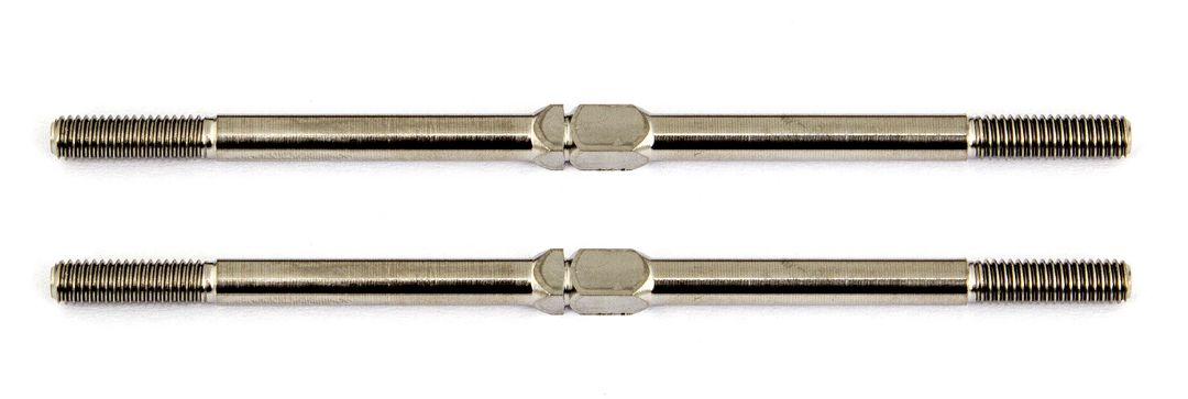 Team Associated Factory Team Titanium Turnbuckles, 67 mm/2.65 in, silver