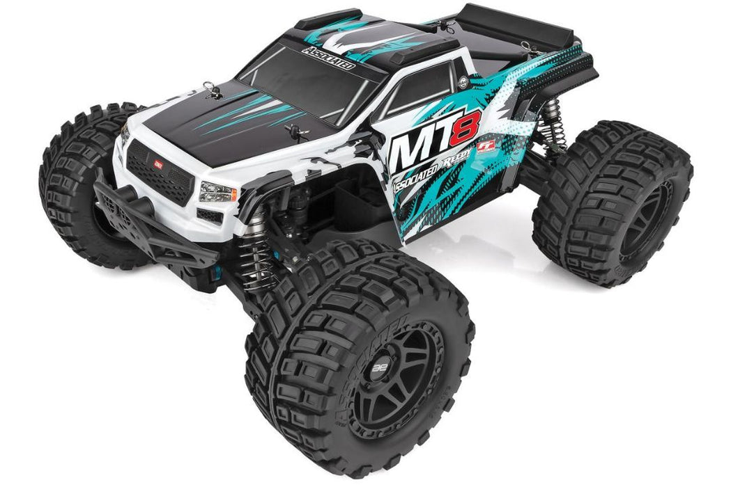 RIVAL MT8 RTR, combo LiPo bleu sarcelle