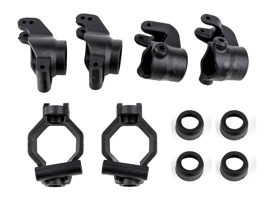 Team Associated RIVAL MT8 Caster Blocks, Steering Blocks, Rear Hubs Set