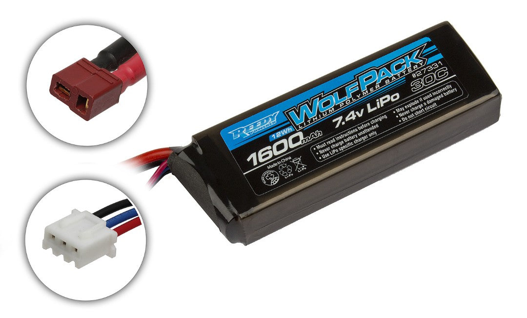 Reedy Wolfpack 1600mAh 30C 7,4V LiPo 88,0x29,9x16,5