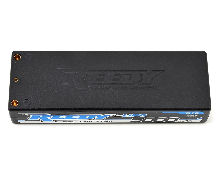 Batterie LiPo Reedy 2S avec étui rigide 65C avec balles de 4 mm (7,4 V/5 000 mAh)