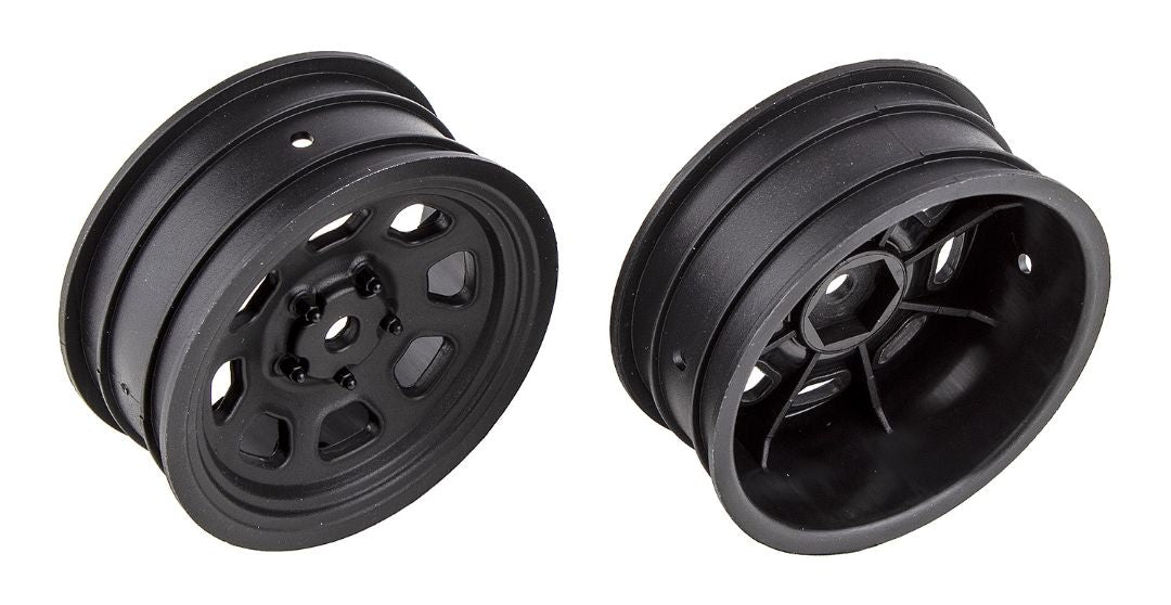 Team Associated SR10 Front Wheels, black