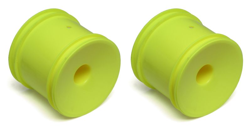 Team Associated 12mm Hex Stadium Truck Dish Wheel (2) (Yellow)