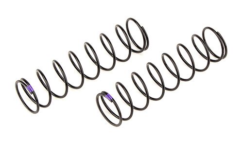 Team Associated Rear Springs V2, Purple, 5.1 lb/in, L86, 9.0T, 1.6D