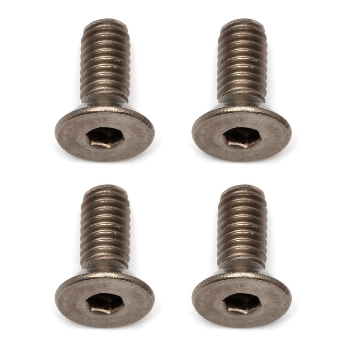 Team Associated Ti Screws, 4x10 mm FHCS