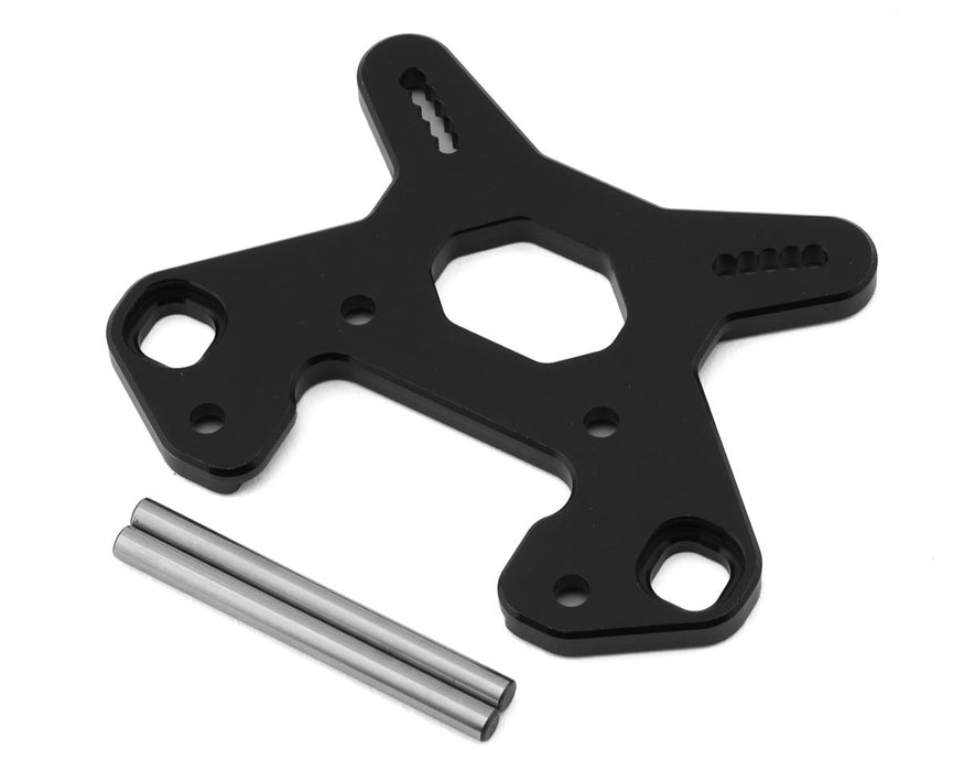 Team Associated RC8B4 Front Shock Tower V2, Black Aluminum