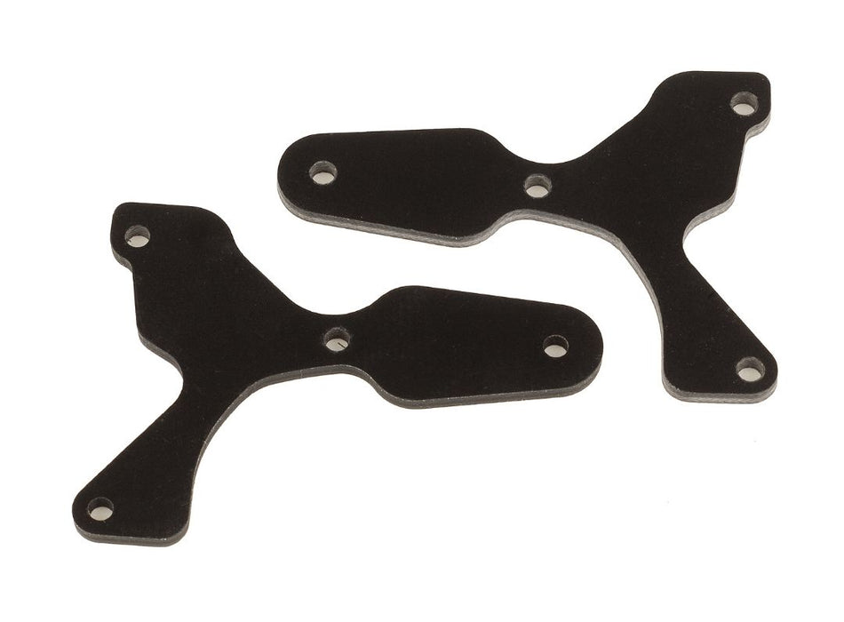 Team Associated RC8B4 FT front lower suspension arm inserts, G10, 2.0 mm