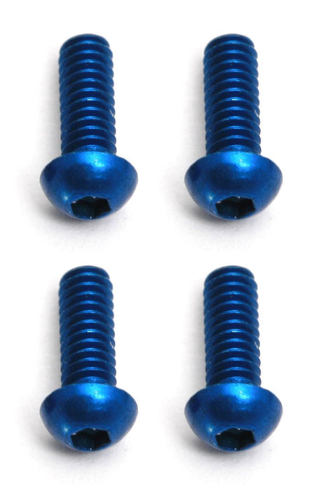 Vis Team Associated Factory Team, 2x6 mm BHCS, aluminium bleu