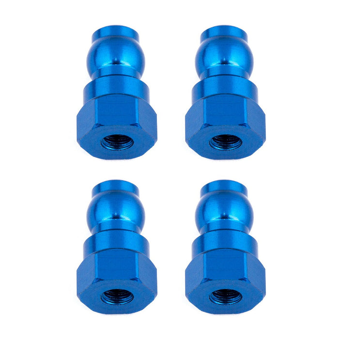 Douilles d'amortisseur, 12 mm, aluminium bleu