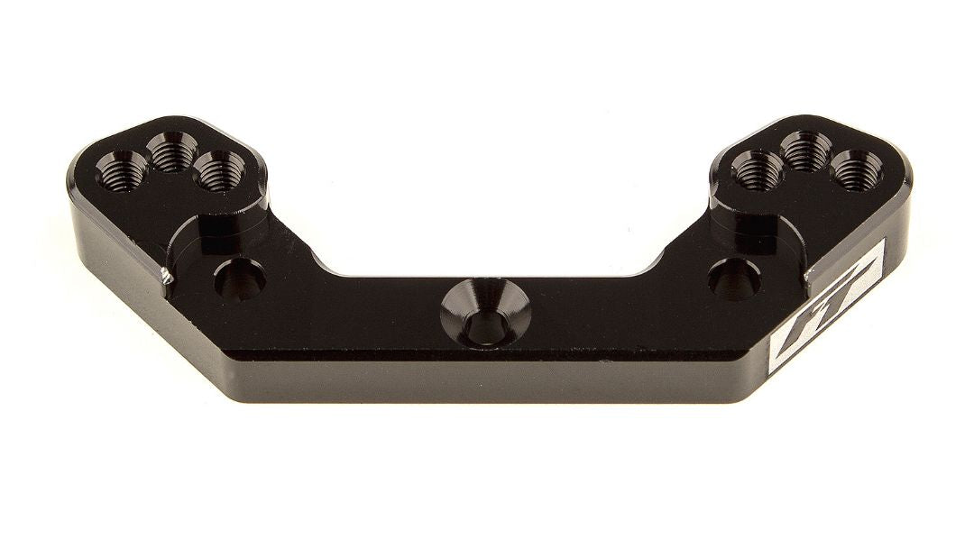 RC10B6,2 PIEDS DE SUPPORT DE BILLE ARRIÈRE +2mm, NOIR