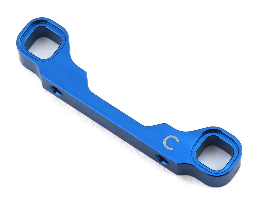 Team Associated RC10B74 Support de bras en « C » en aluminium (bleu)